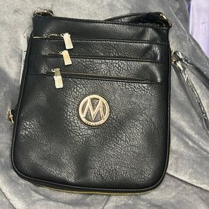 MKF Collection by Mia K. Salome Expandable Multi-Compartment Crossbody Bag Black